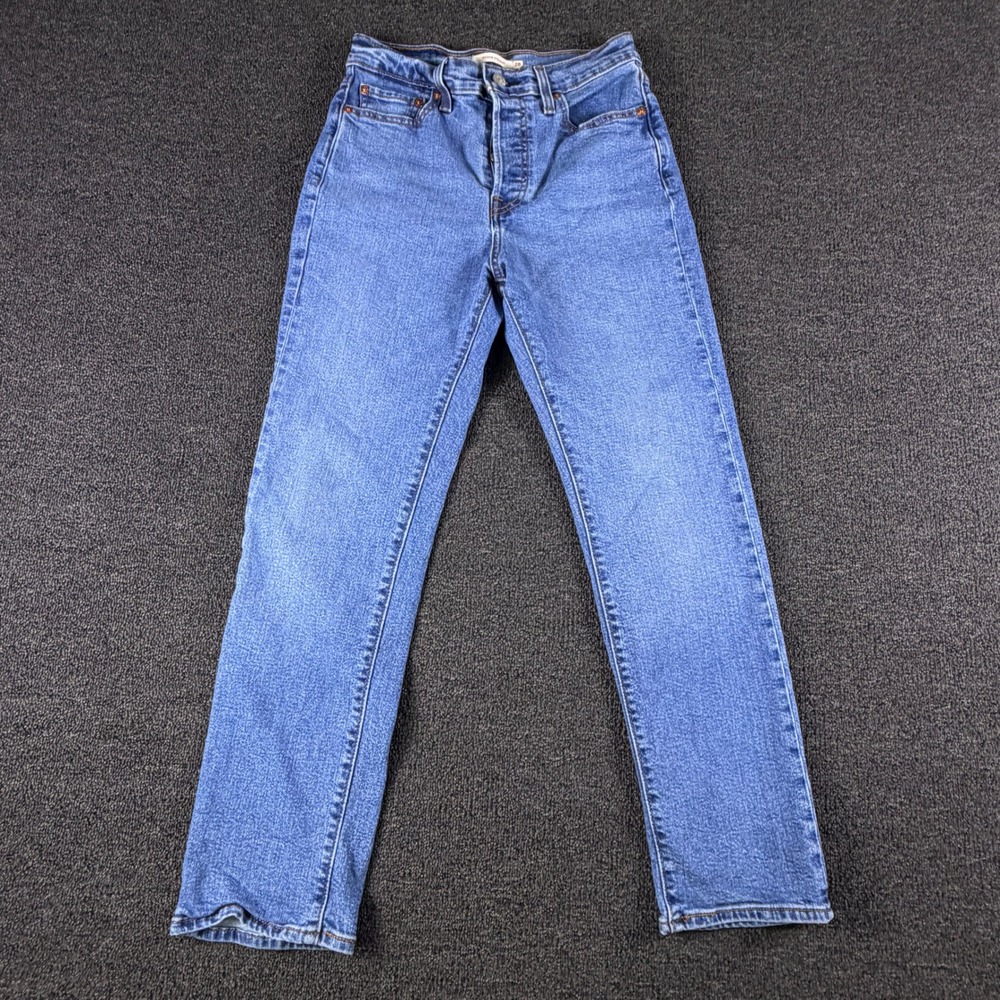 Levi's Jeans Womens 28 (26x26) Wedgie Straight Blue High Rise Button Fly